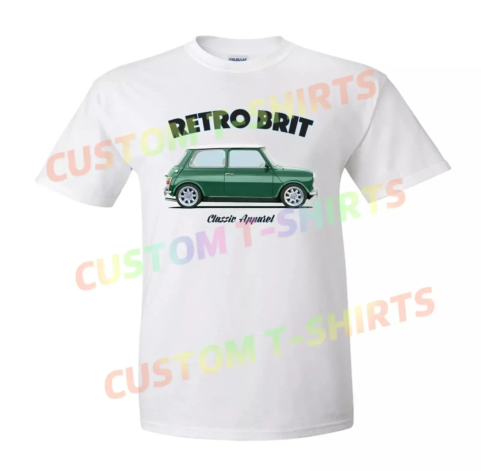 MINI COOPER CLASSIC T-shirt. RETRO BRIT. CLASSIC CAR. BRITISH. MODIFIED.
