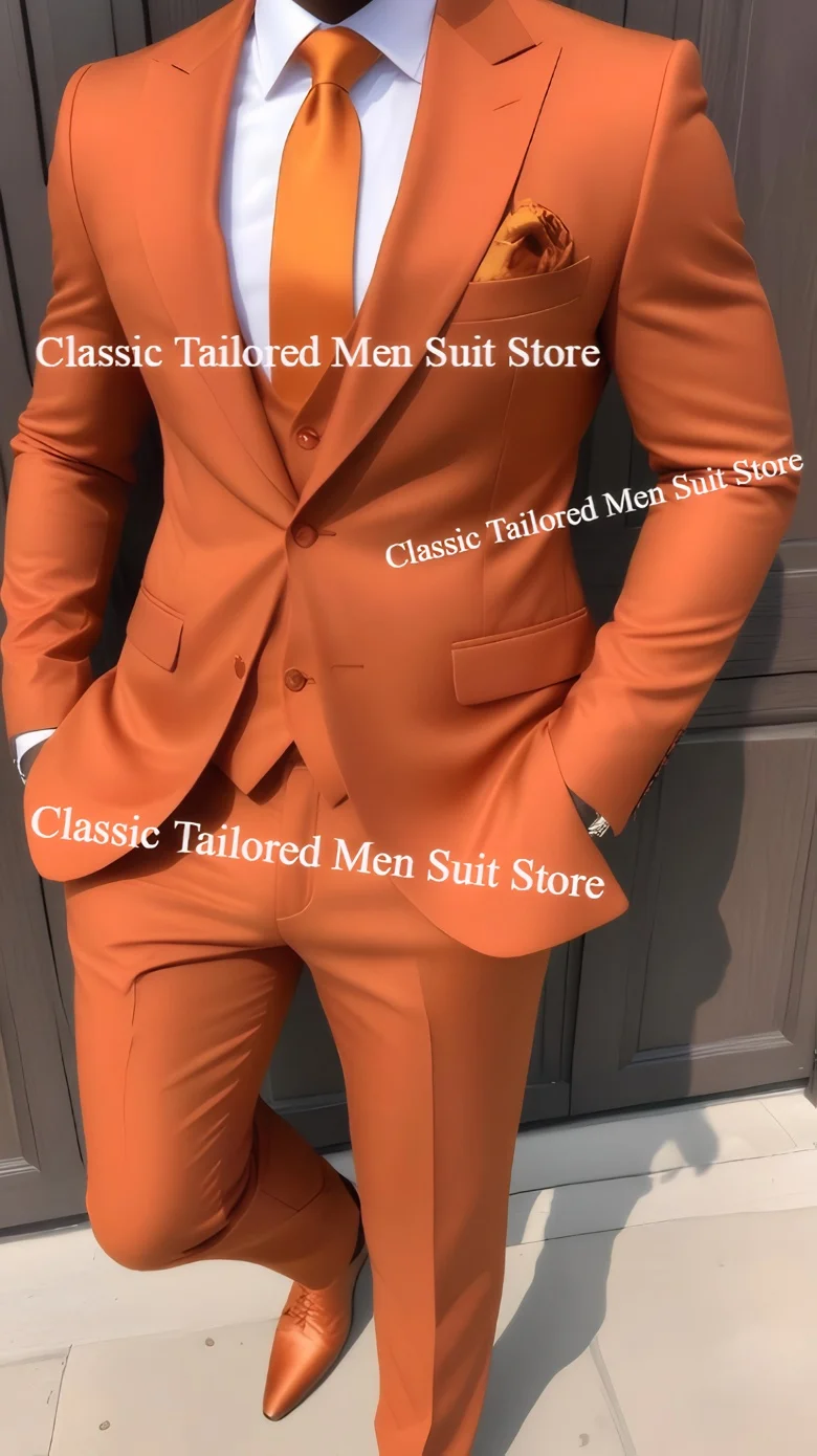Set Men's Wedding Groom Tuxedo Jacket Pants Vest Formal Party Dress White Floral Blazer