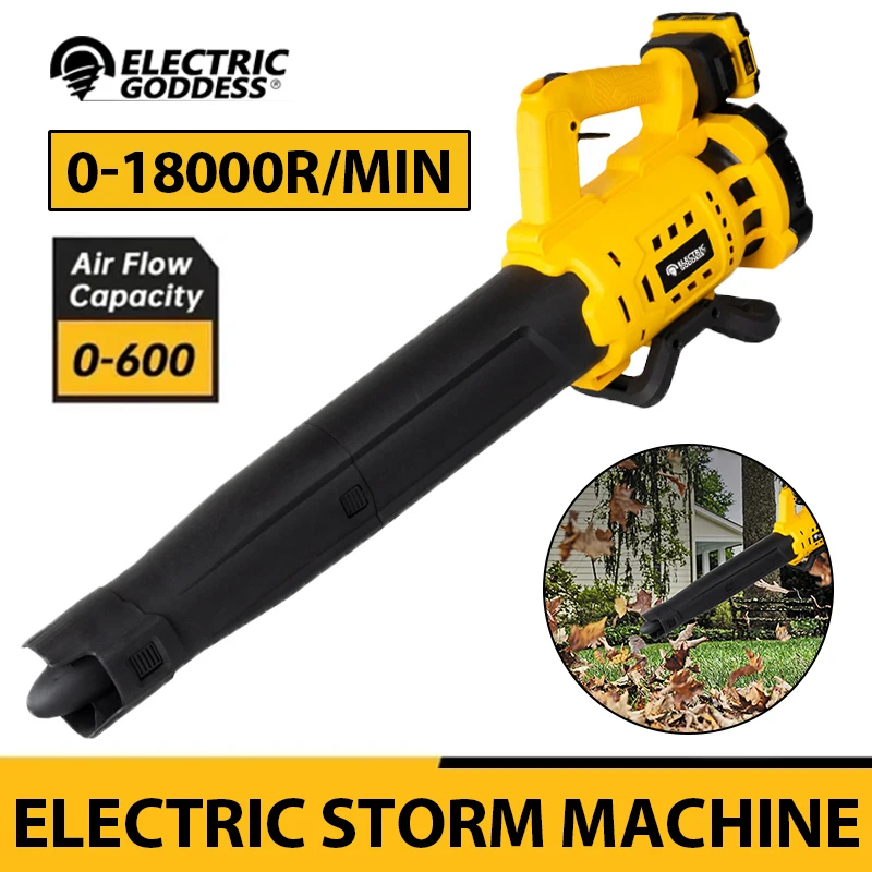 Electric Goddess Cordless Air Blower Brushless Handheld Leaf Hair Drier Courtyard/Home Power Tool For Dewalt 21V Battery ﻿ ﻿