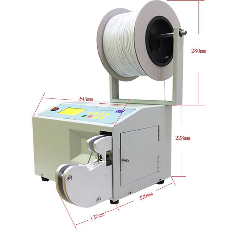 Semi-automatic USB data cable binding machine PE cable tie magic tape wire binding machine efficient automatic wire binding mach