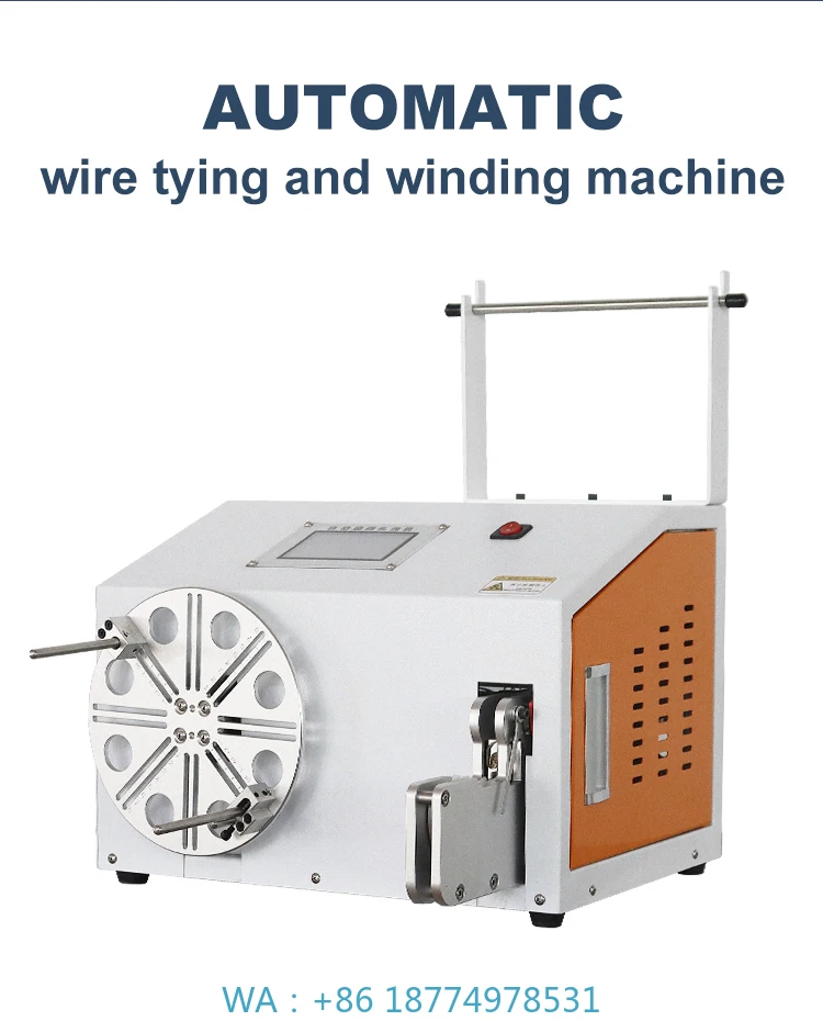 Winding Machine, Automatic Wire Tying & Strapping MachineWS-C35 Wire Bundling  Wire Winding Machine, USB Data Cable