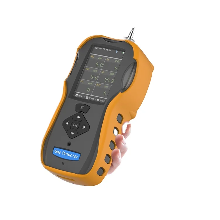 Safewill OEM Argon Gas Monitor With Pump 6 in One ES60A Portable Multi Gas Detector for NO2 and NO