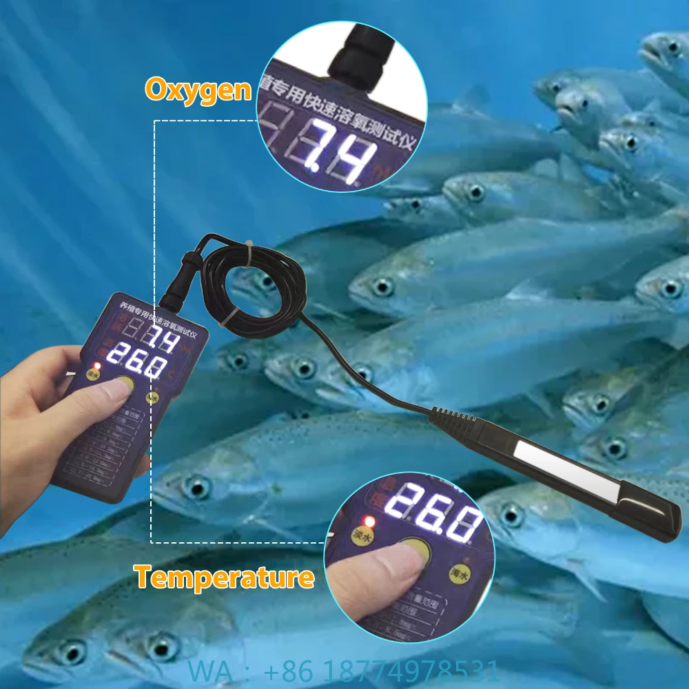 e Dissolved Oxygen Meter Water Quality Detector Aquaculture Water Test Dissolved Oxygen Detector Portabl