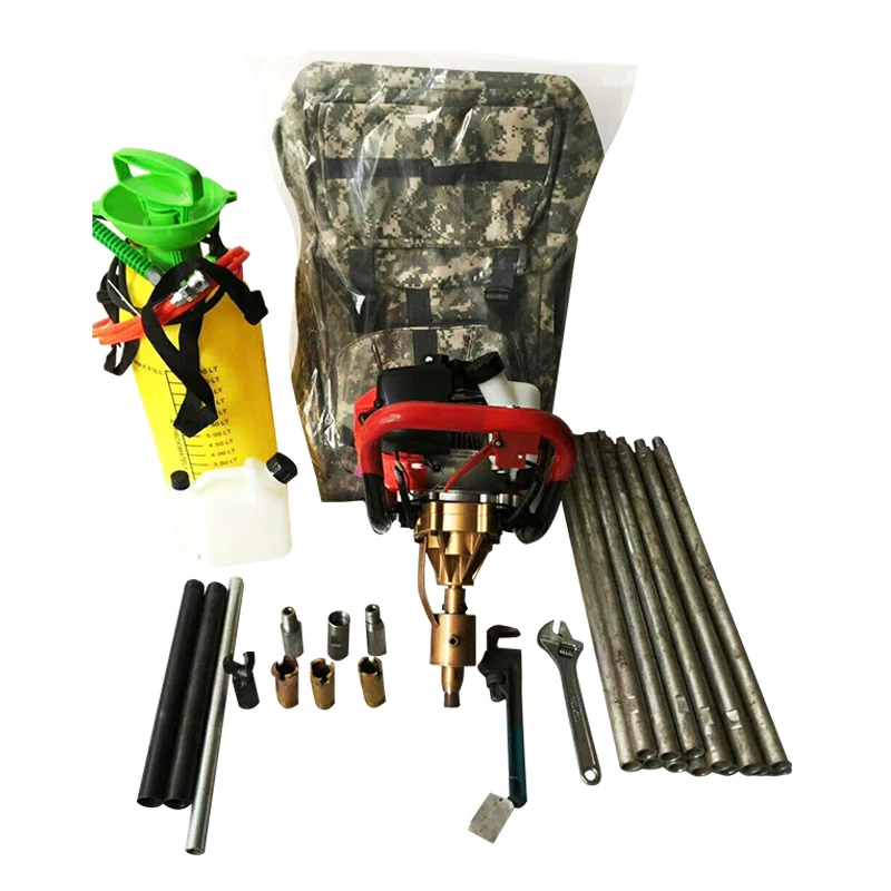 Customized Small Backpack Handheld Simple Design Featuring Essential Pump Engine Portable 20 Meters Rock Soil Coring Drill Rigs