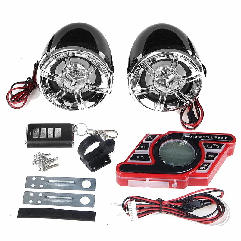 3 inch motorcycle audio mp3 anti-theft device electric motorcycle mp3 car speaker waterproof tf card fm radio