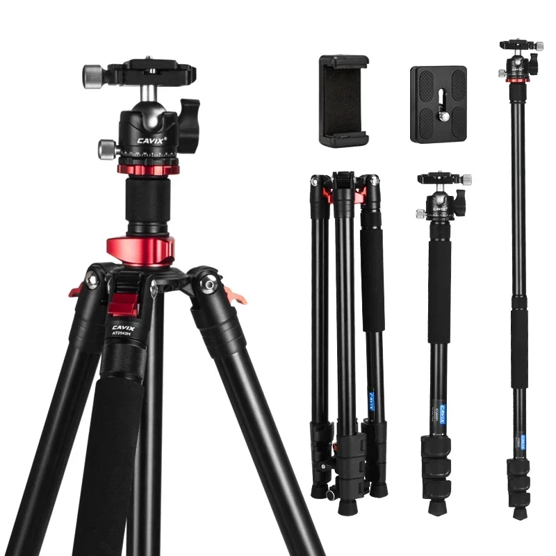 Portable Compact Folding Tripod Stand Ball Head Travel Outdoor Photography Video Digital Cameras Mobile Phones Video Cameras