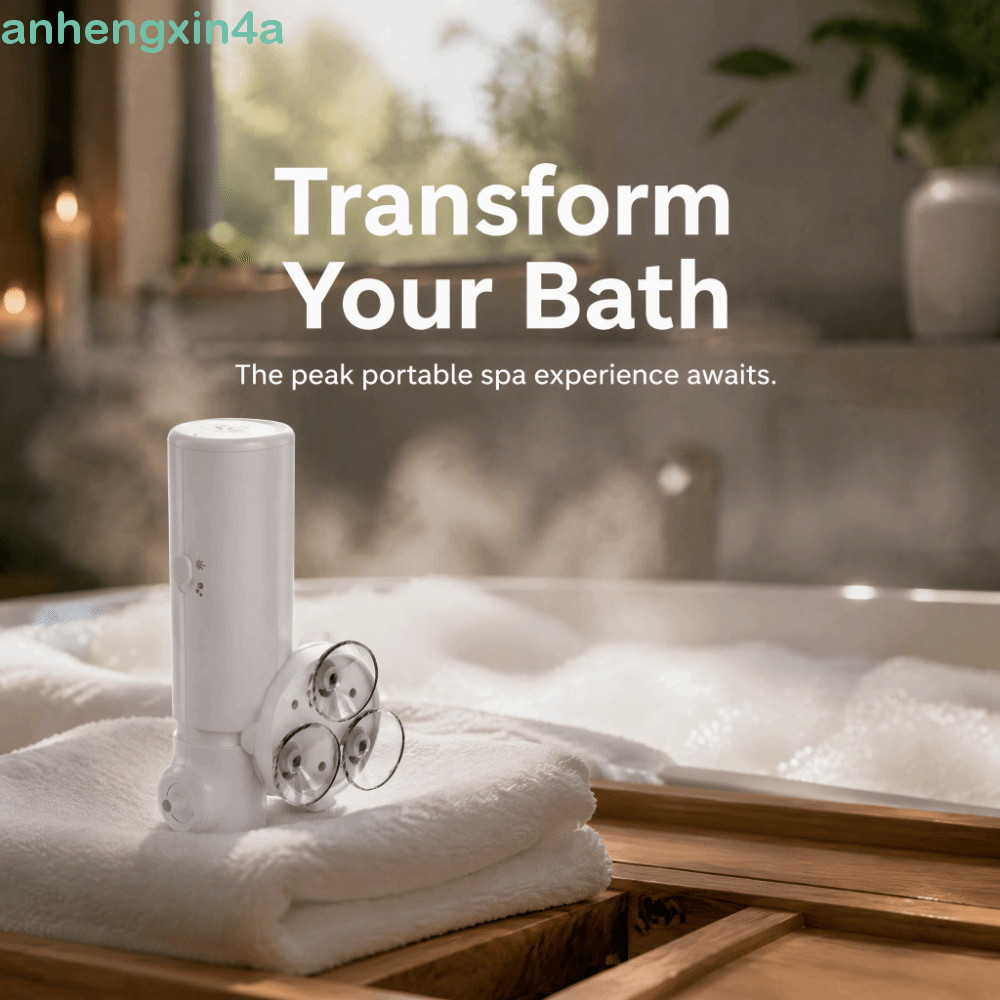 ANHENGXIN Bubble Maker , Espuma De Banho Gerador De Ondas De Bolhas Sem Fio | Hidroterapia Portátil Totalmente Automátic