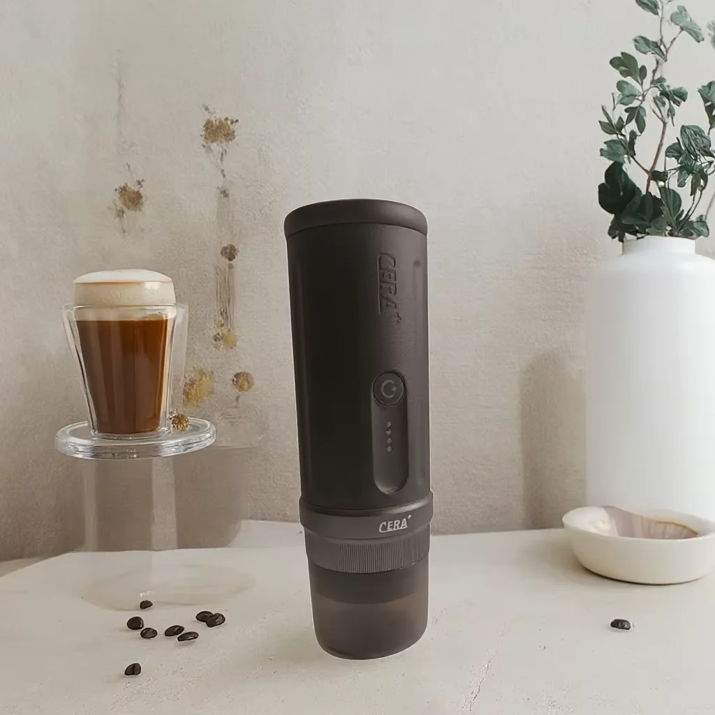 Electric Mini Coffee Maker New Product Coffee Maker with Coffee Powder Bin Wireless and Wired