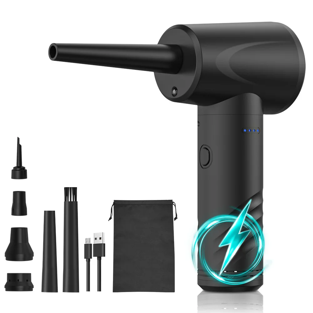 Compressed Air Duster Electric Rechargeable Cordless Air Blower Compressed Air For Cleaning Computer Keyboard Camera Car Home