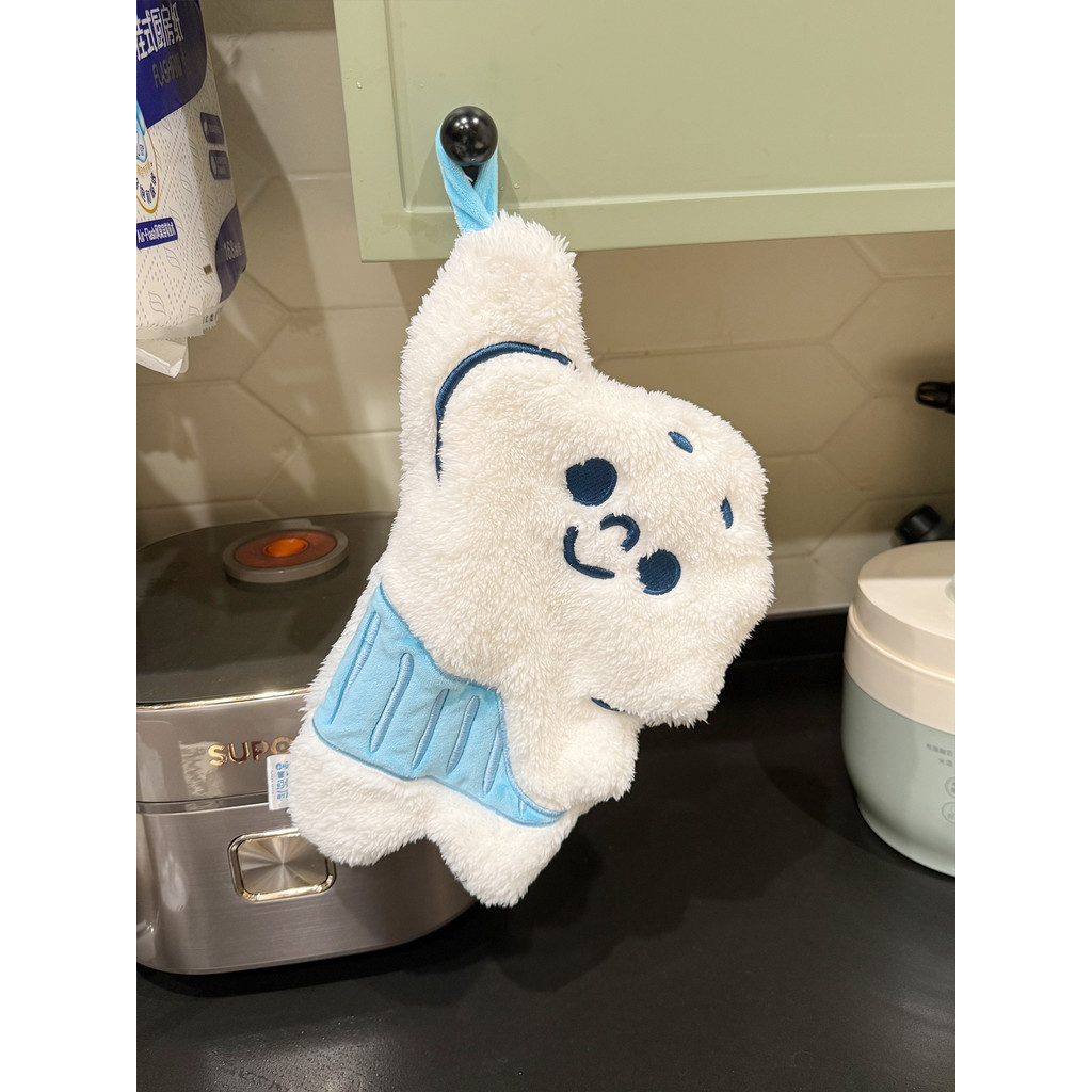 [Loja Fushan] Toalha de mão de pelúcia Little Cotton Man Miku