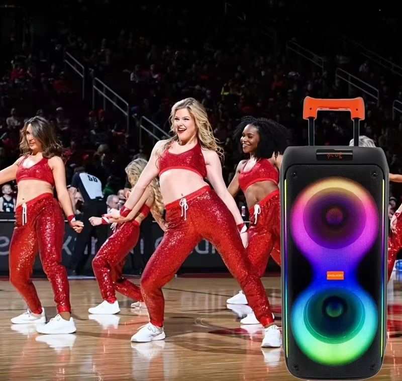M17 80W High Quality Portable BT Party Speaker with RGB LED Lighting for Home Theatre Use