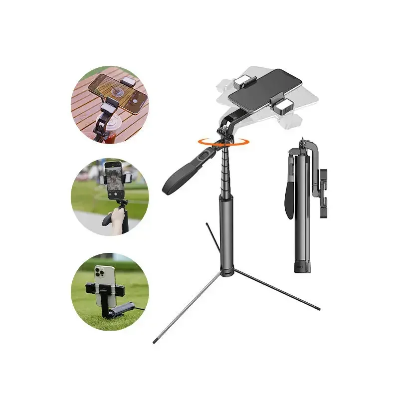 2026 A21S 360° Rotation Smartphones Selfie Stick Universal Foldable Mini Photo Shooting Livestreaming Tripod Additional