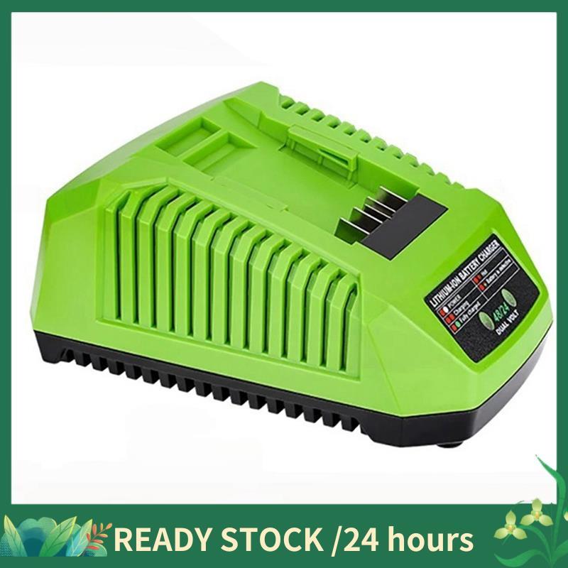Para Greenworks 24V 48V Bateria De Íon-Lítio 5V 2.1A Porta USB Dupla Carregador Rápido (4A)-Acessórios Ferramentas Elétr