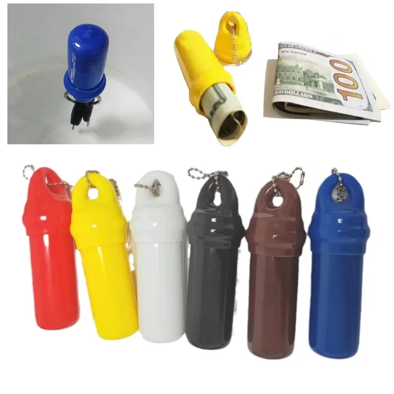 Waterproof Soft Vinyl Floating Mini Coin Purse Keychain Key Earplug Pill Money Storage Holder Sea Swimming Key Chain wallet