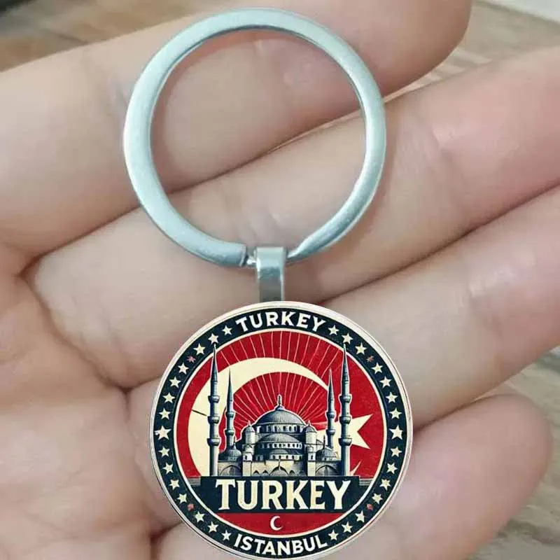 Türkiye Istanbul travel key chain is suitable for keys, bags, cars - very suitable for birthdays, festivals