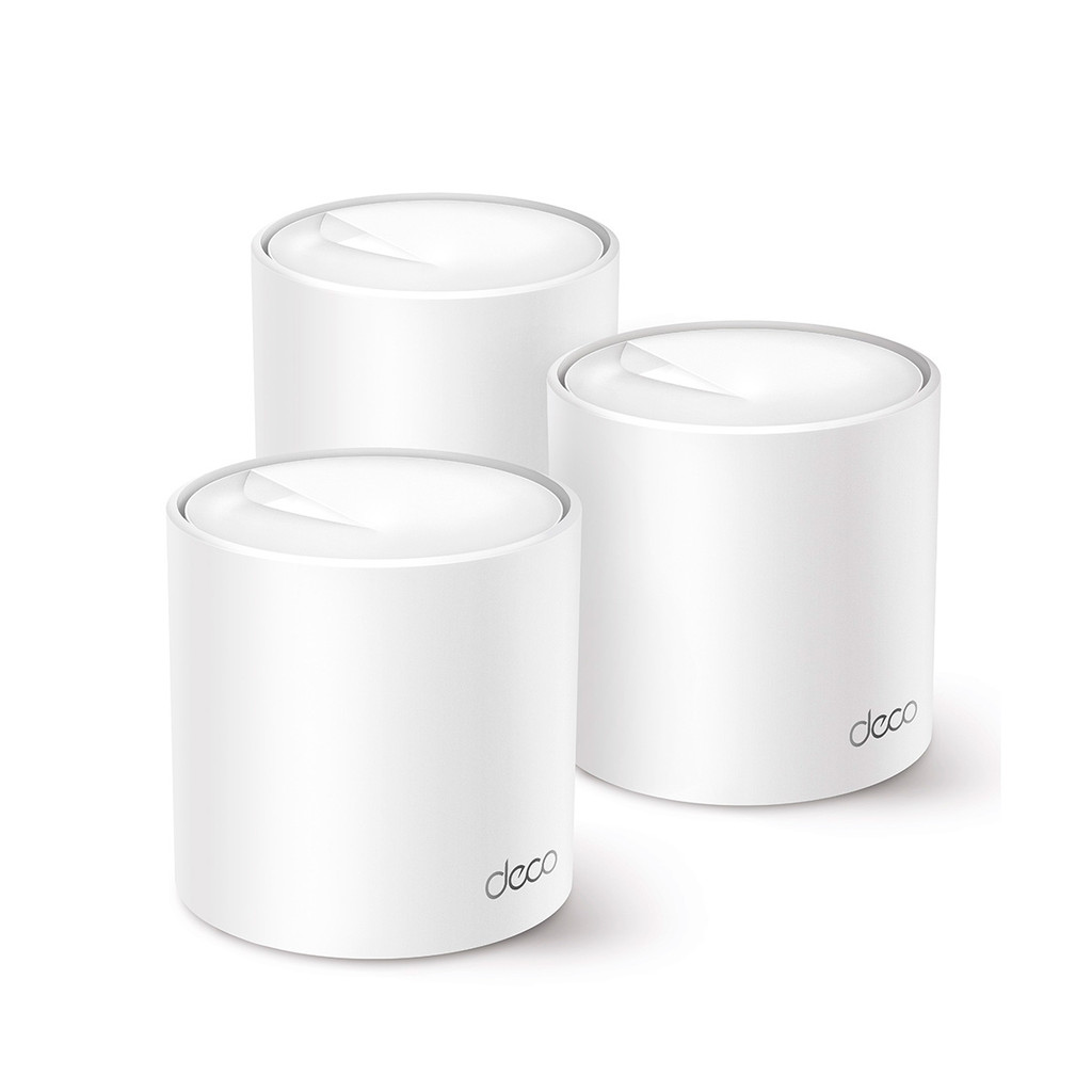 Roteador Mesh TP-Link Deco X50 Kit 3 Unidades WiFi 6 AX3000 Gigabit Dual Band