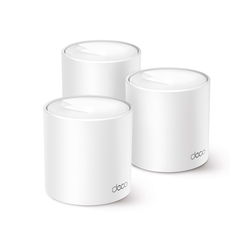 Kit 3 Roteador TP-Link Deco X10 Roteador WiFi 6 Mesh AX1500 Gigabit Dual Band Alta Velocidade