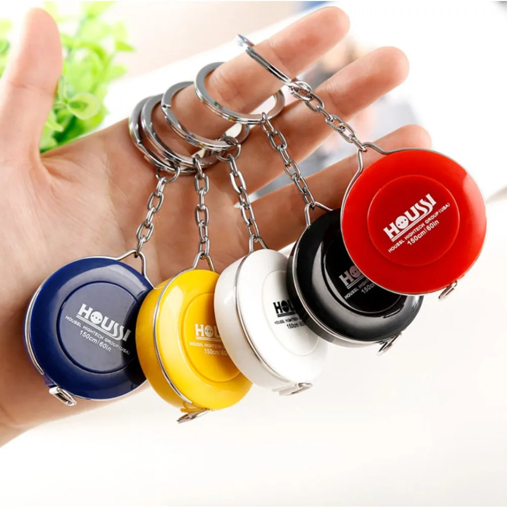 Mini Tape Measure Keychain Automatic Retractable Soft Ruler Measuring Tape Keyring Portable Travel and Home Backpack Pendant