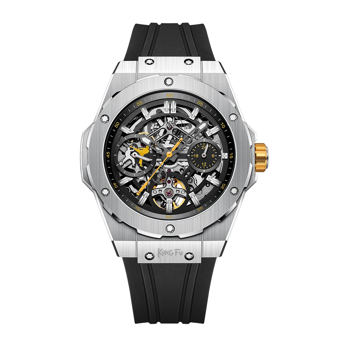 WM Watch Men Automatic Mechanical Skeleton Watch Collaboration Series LimitedEdition 80 Hours Power Reserve Welly Merck WM128