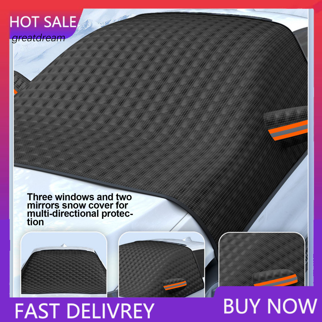 Waterproof Car Snow Cover Windshield Sunshade Anti-frost Ice Protector Universal Foldable Front Windscreen for Auto Suv