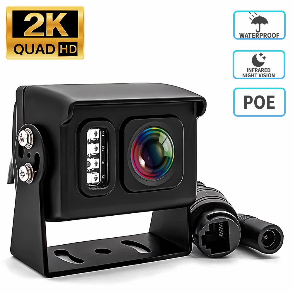WGWK Mini POE IP Camera 1080P/4MP Outdoor Waterproof Security Webcam IR Night Vision MotionDetection Smart PC App Onvif P2P RTSP