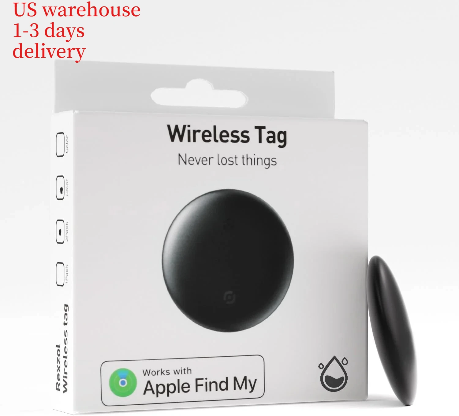 Smart Bluetooth Tracker GPS Tag Compatible for Apple Find My (iOS Only) Item Locator for Key Wallet Waterproof Mini Air Tracker