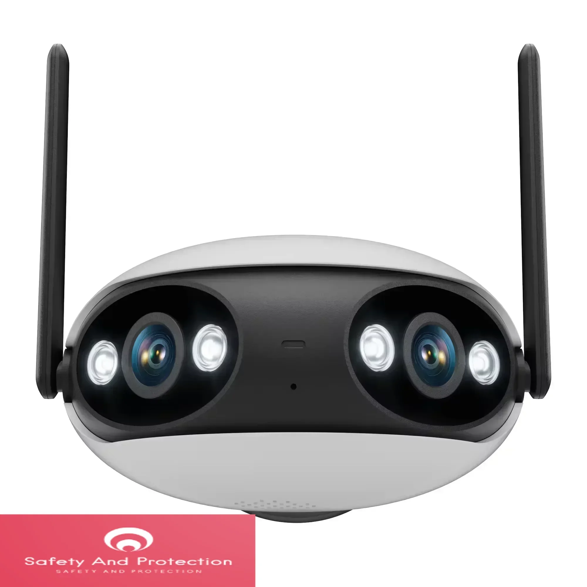 Wireless 4MP Courtyard Monitoring Camera Smart Home Security Camera Wifi Network 180 Degrees Wide Angle Viewing Camera