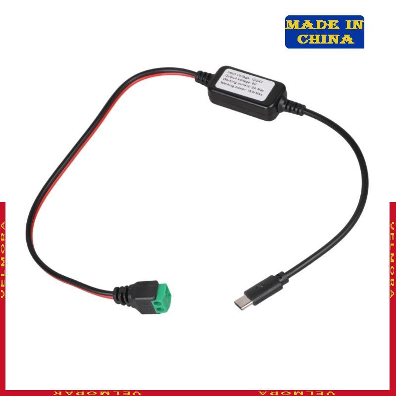 VEl 24V A 5V USB C Carregamento 15W Adaptador Alimentação Para Dispositivos Móveis