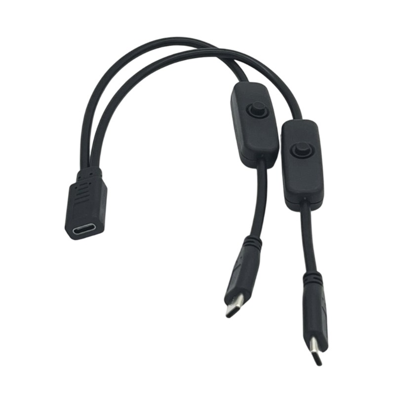 Kellnny Cabo Divisor USB Cy Controlado Independente Entrada Fêmea Para Duas Saídas Macho Classificação 3A 15W Pronta Con