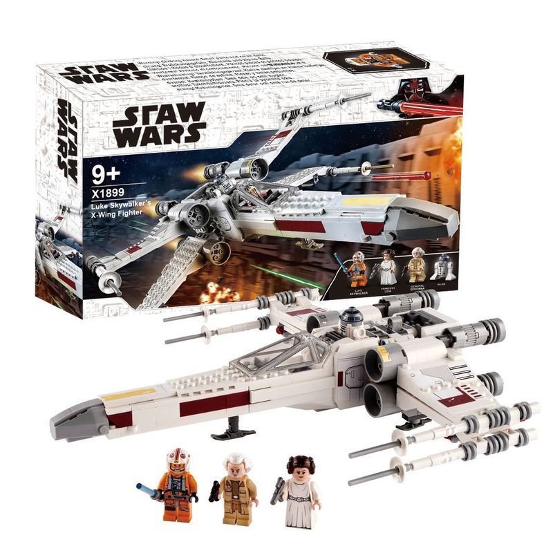 527 pçs Luke Skywalker X-Wing lutador Starship compatível Lego Star Wars série bloco de construção menino brinquedos mon