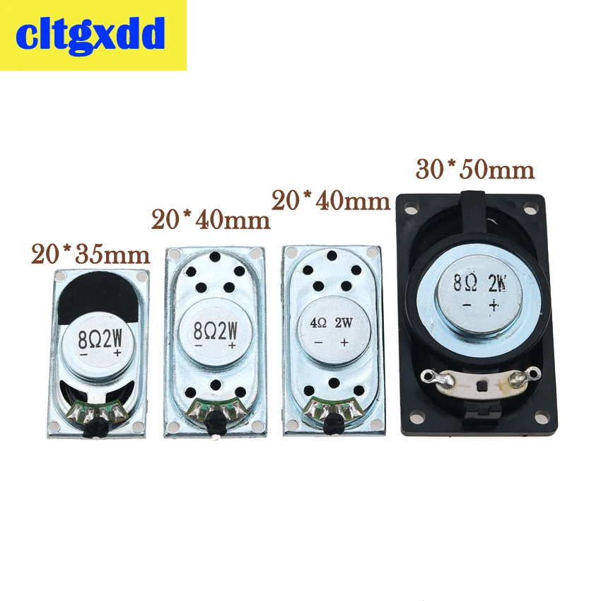 Cltgxdd 1Piece Mini Audio Portable Speakers 2035 2040 3050 8 Ohm 8R 4R 2W Notebook Speaker Square DIY Computer Speaker