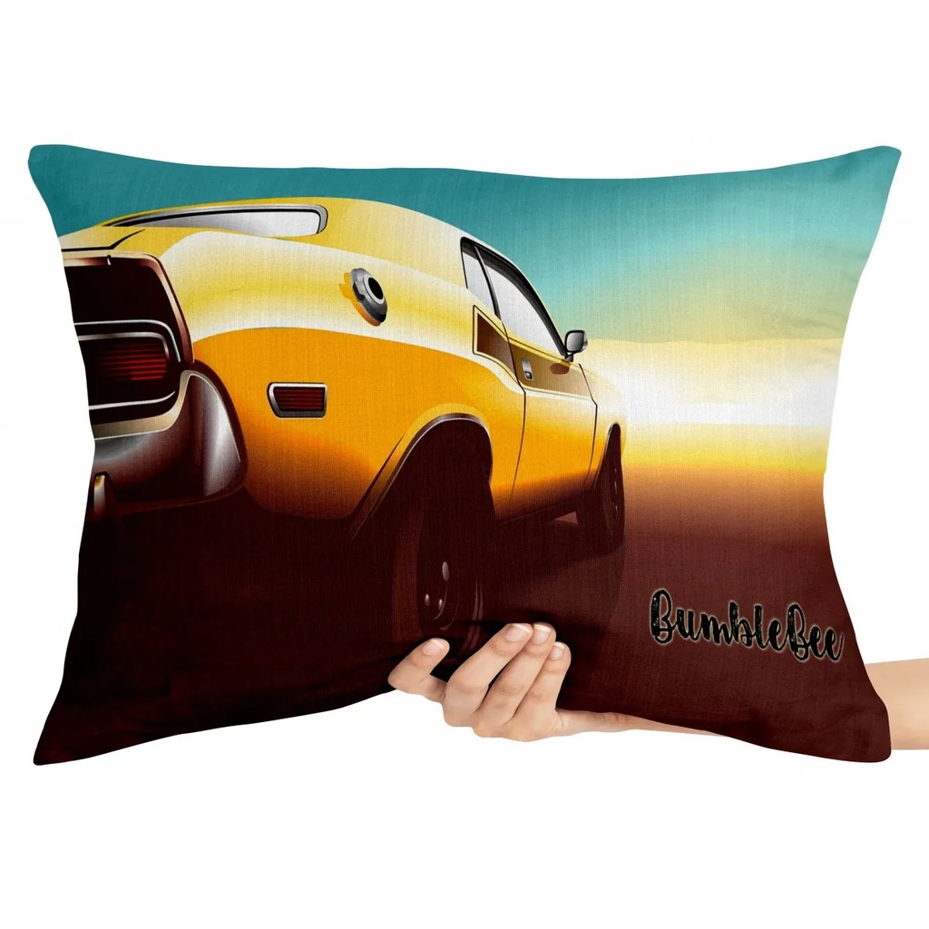 Capa Premium para Travesseiro ou Almofada camaro bumblebee carro transformers