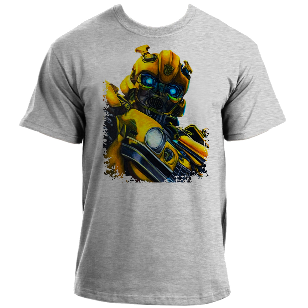 Camiseta infantil ou adulto até Plus size bumblebee transformers robo carro