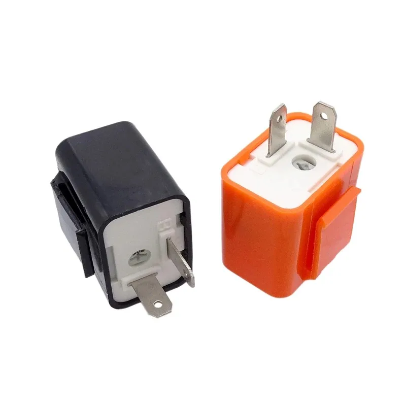 12V Universal 2 Pin Led Flasher Relay Motorcycle Switch Flasher Turn Signal Light Speed Adjustable Moto Electronic Relay Winker