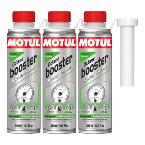 KIT MOTUL OCTANE BOOSTER GASOLINE 300ML 3 UNIDADES
