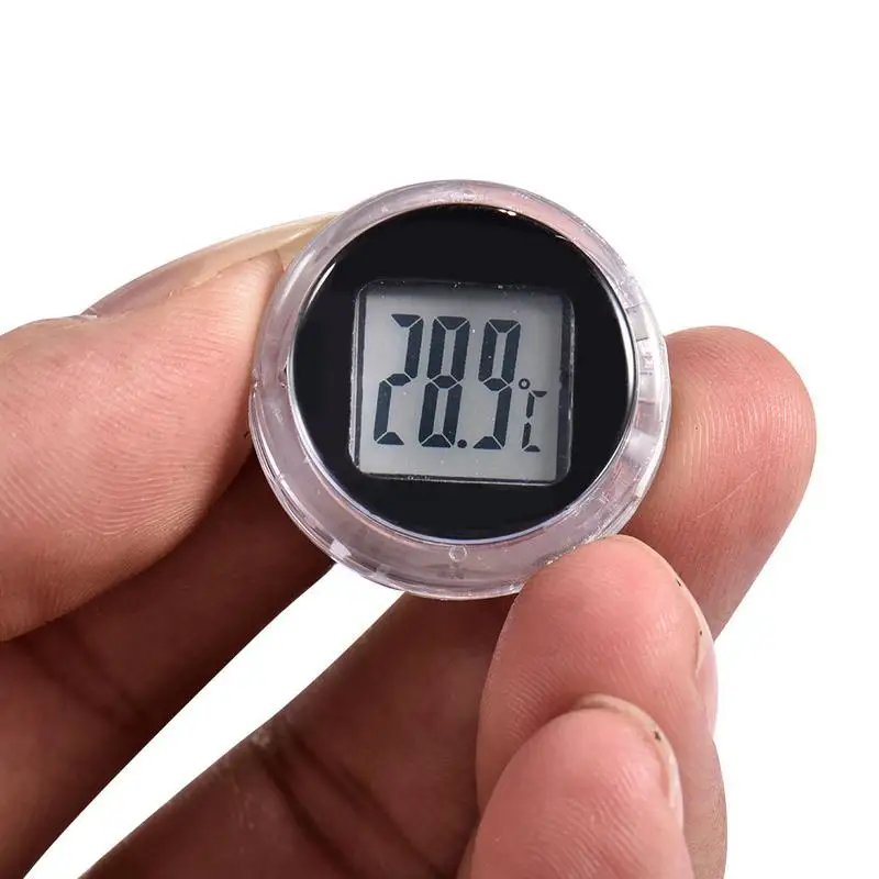 Car Temperature Meter Waterproof Mini Digital Thermometer Gauge 3-M Adhesive Pocket For Motorbikes Dashboards Car Accessories