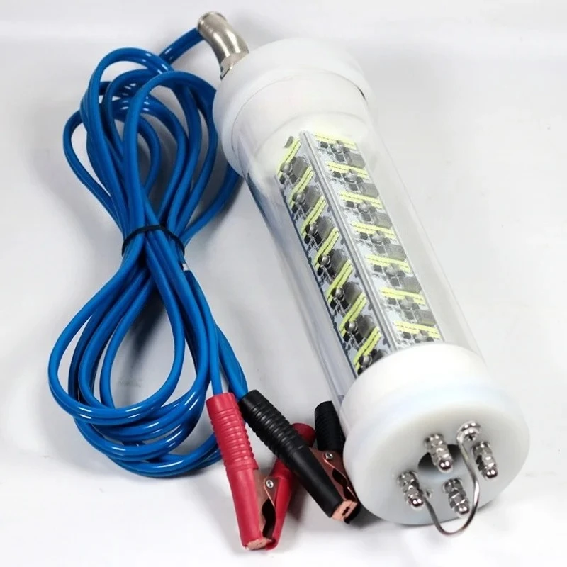 LED Fishing Light, 140W-600W 12V 24V, IP68 Waterproof Green Underwater Lamp, for Night Boat Fishing, Squid Bait Lure, Marine