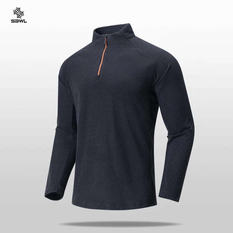 SBWL Men's High Quality Cycling Hiking Outdoor Sports Long Sleeve T-Shirt Leisure Speed Dry Running Fitness Sports Clothing Tops