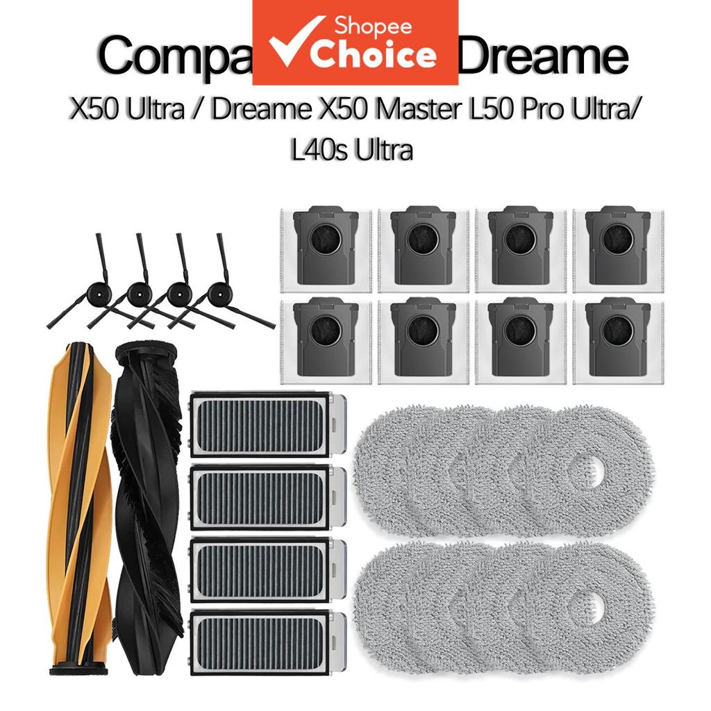 Gesen Para Dreame X50 Ultra Master L50 L40s Escova Principal Mop Almofada Saco De Pó Filtro Acessório Substituição Vácuo