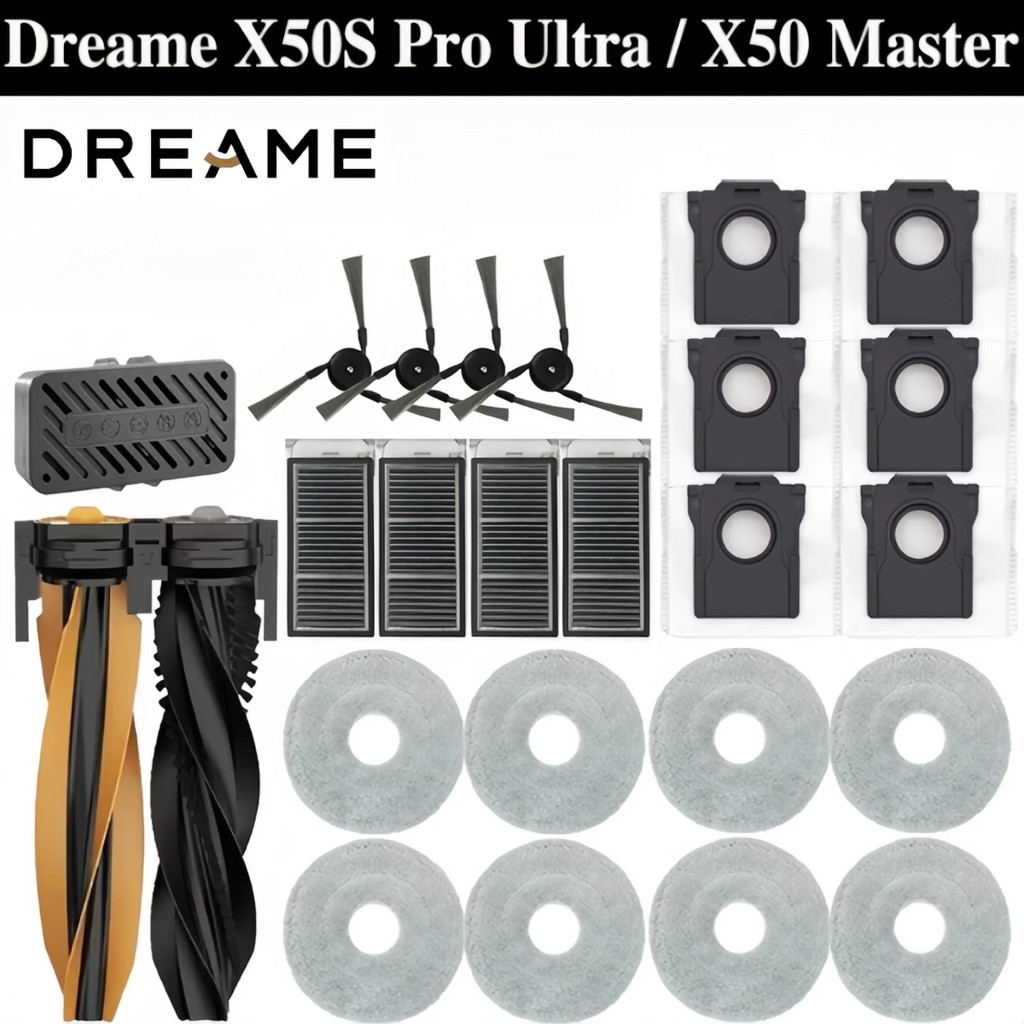 Dreame X50 Ultra/X50 Master/L50 Pro L40s MOVA V50 Peças Filtro De Escova Principal Mop Pano Saco De Pó