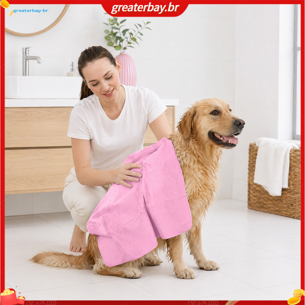 Soft Highly Absorbent Pet Towel for Dogs Cats – Quick Drying Gentle Bath Grooming Perfect for Showers and Outdoor Use