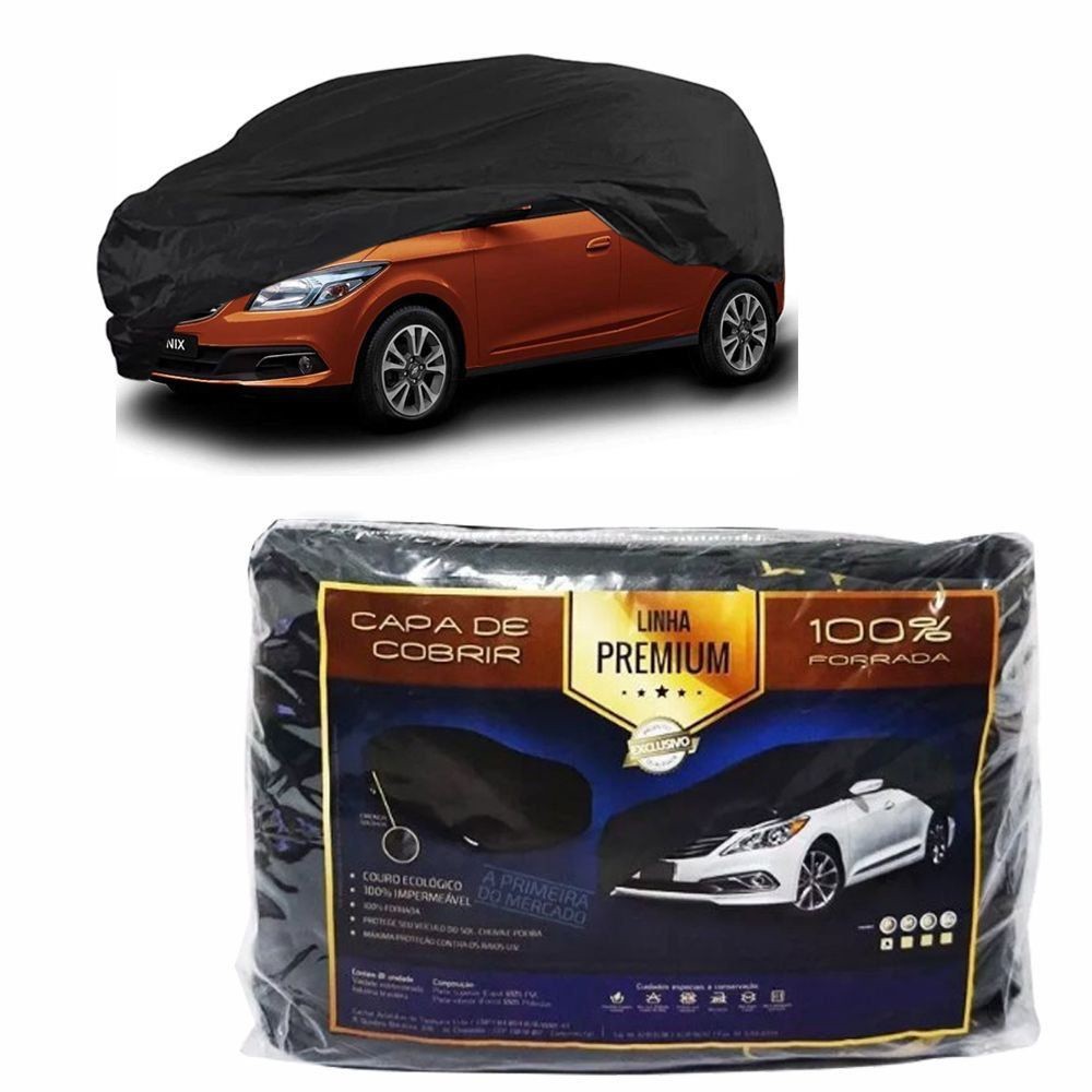 Capa Couro cobrir Chevrolet Onix até 2019 Impermeável Forrada (P308)