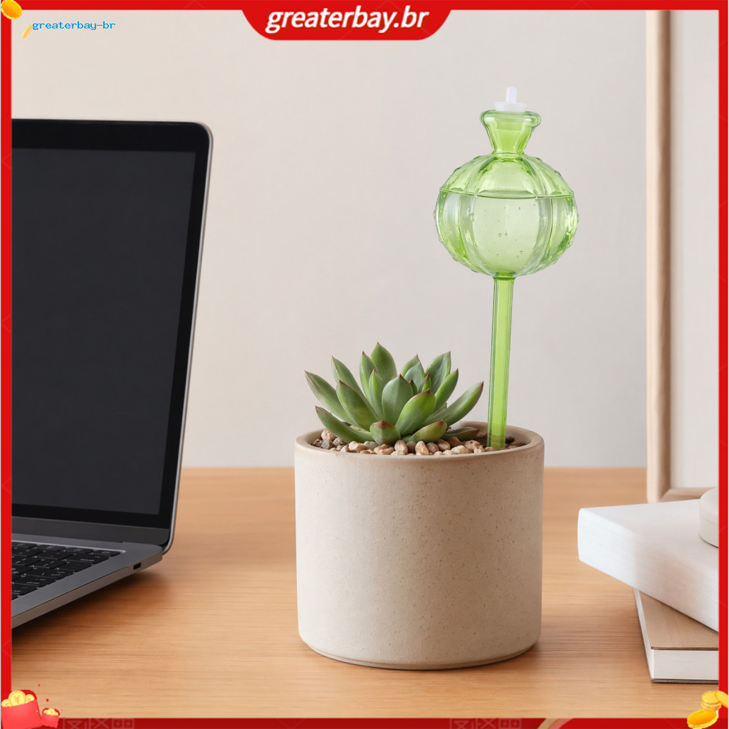 Cactus Self Watering Bulb Automatic Plant Tool for Indoor Outdoor Potted Plants Garden Balcony Office Use Easy Vacation
