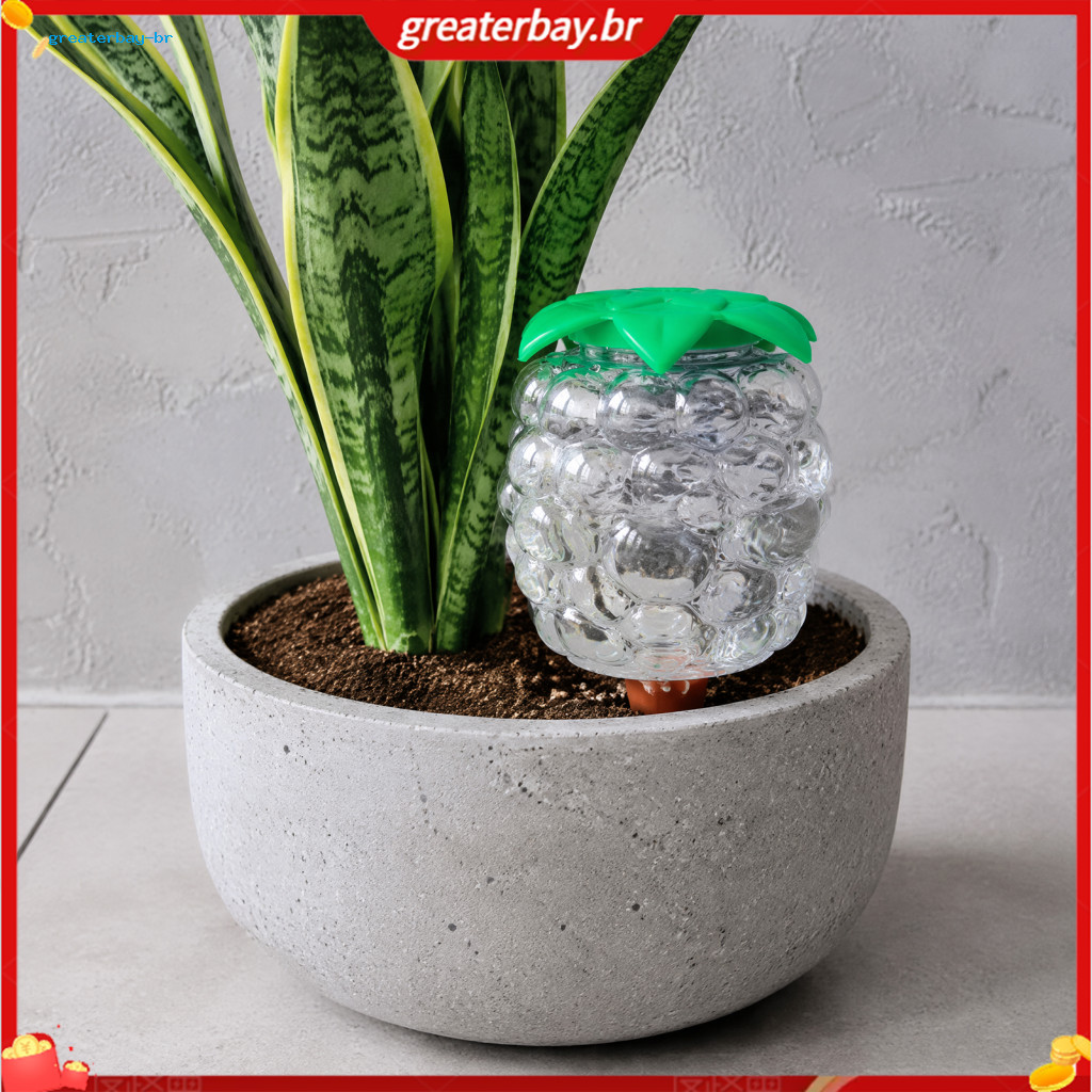 Automatic Plant Watering Bulb Grape-shaped Self-watering Globes with Terracotta Spikes Easy Vacation Tool for Indoor Pot