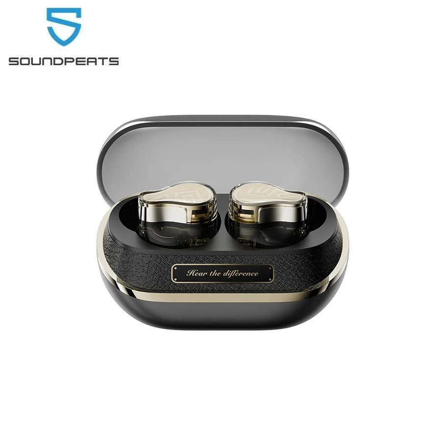 SoundPEATS H3 Wireless Bluetooth Earbuds Hybrid 3 Driver HiFi 55dB Adaptive ANC Headphones with LDAC aptX Lossless Hi-Res Audio