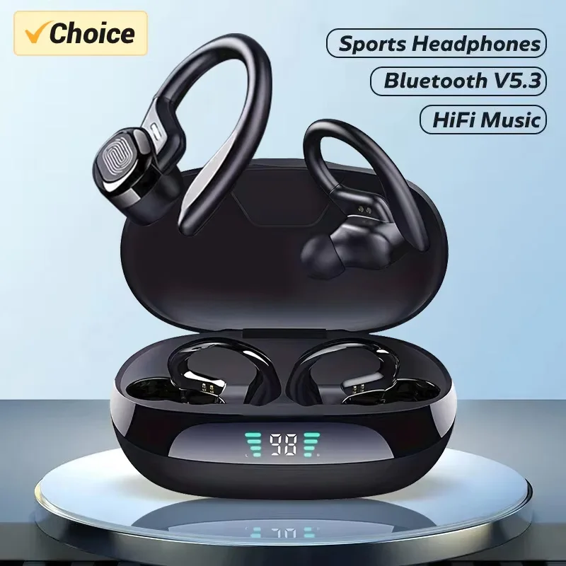 Original Wireless Earphones Ture Wireless Earbuds Ear Hook Sports HiFI Stereo Waterproof Headset With Mic TWS Headphone