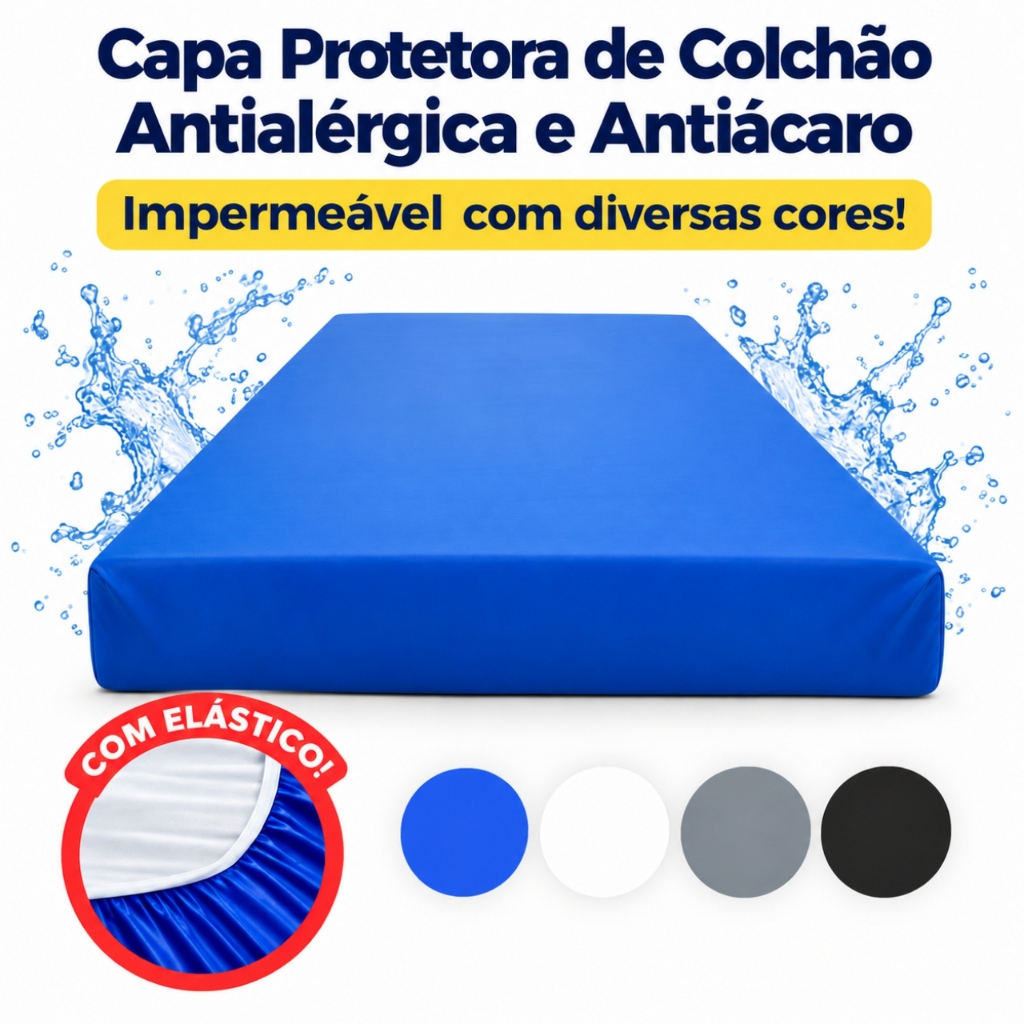 Capa Protetora Hospitalar Cobrir Colchão NAPA Premium UV-block - 100% Impermeável