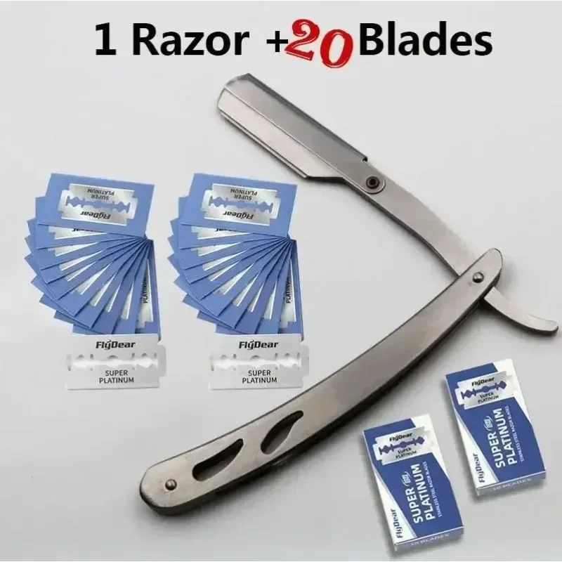 Shaver Barber Edge Stainless Steel Razor Men Professional Manual Shaver StraightFolding Shaving Shave With Blade
