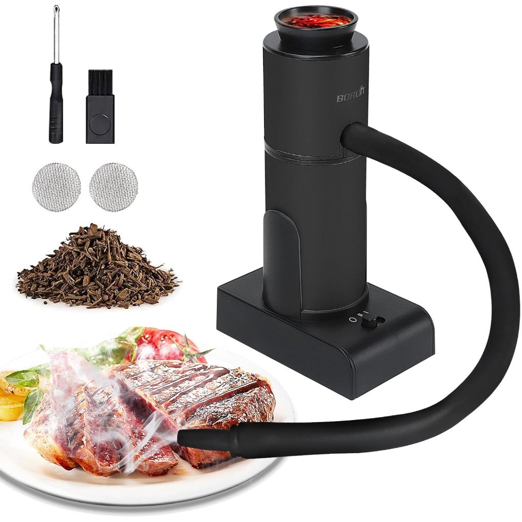 Kit De Coquetel E Fumante De Alimentos BORUIT SK303 , Infusor Portátil De Fumaça Fria De 2 Velocidades Para Coquetéis ,