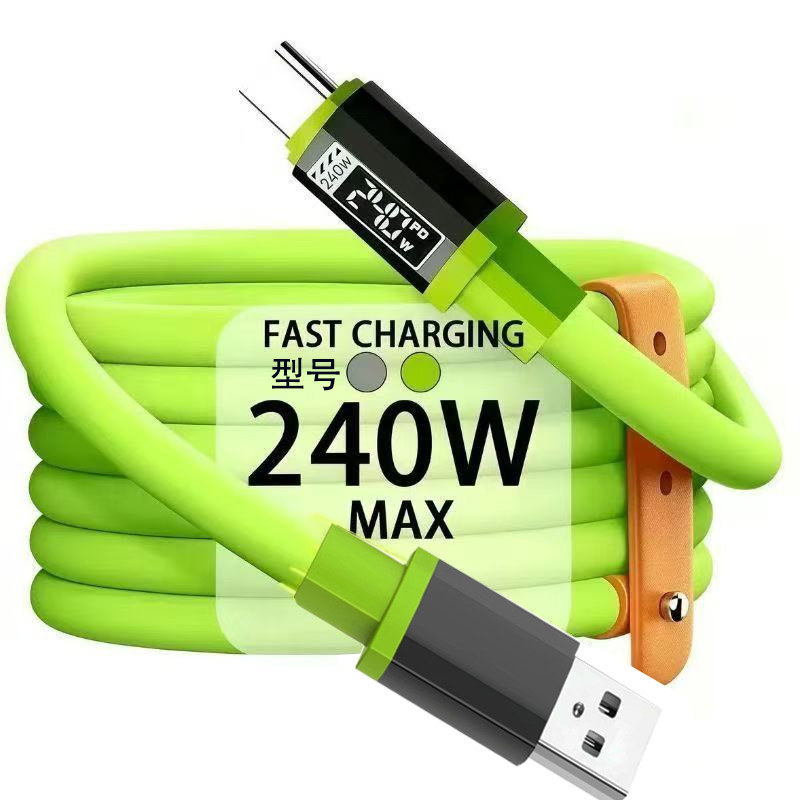 Cabo de dados tipo c 66W Carregamento Super rápido adequado para Huawei VIVO Xiaomi OPPO Glory Celular iPad Tablet Lapto